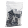 Universal Binder Clip Zip-Seal Bag Value Pack, Medium, Black/Silver, 36/Pack (UNV10210VP) View Product Image