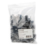 Universal Binder Clip Zip-Seal Bag Value Pack, Small, Black/Silver, 144/Pack (UNV10200VP) View Product Image