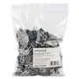 Universal Binder Clip Zip-Seal Bag Value Pack, Mini, Black/Silver, 144/Pack