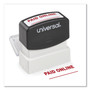 Universal Message Stamp, PAID ONLINE, Pre-Inked One-Color, Red (UNV10156) View Product Image