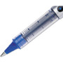 uniball VISION Roller Ball Pen, Stick, Fine 0.7 mm, Blue Ink, Blue/Gray Barrel, Dozen (UBC60134) View Product Image