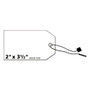 Avery Printable Rectangular Tags with Strings, 2 x 3.5, Matte White, 96/Pack (AVE22802) View Product Image