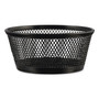 Universal Jumbo Mesh Storage Dish, 4.38" Diameter x 2"h, Black (UNV20014) View Product Image