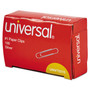 Universal Paper Clips, #1, Smooth, Silver, 100/Box