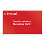 Universal Laminating Pouches, 5 mil, 3.75" x 2.25", Gloss Clear, 100/Box (UNV84642) View Product Image