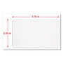 Universal Laminating Pouches, 5 mil, 3.75" x 2.25", Gloss Clear, 100/Box (UNV84642) View Product Image
