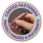 Smead Pressboard Classification Folders, Six SafeSHIELD Fasteners, 1/3-Cut Tabs, 2 Dividers, Legal Size, Red, 10/Box