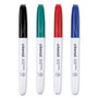 Universal Pen Style Dry Erase Marker, Fine Bullet Tip, Assorted Colors, 4/Set (UNV43670) View Product Image