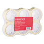 Universal General-Purpose Box Sealing Tape, 3" Core, 1.88" x 60 yds, Clear, 6/Pack (UNV63000) View Product Image