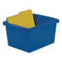 Storex Storage Bins, 4 gal, 10 x 12.63 x 7.75, Randomly Assorted Colors (STX61514U06C) View Product Image