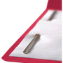 Smead Top Tab Colored Fastener Folders, 0.75" Expansion, 2 Fasteners, Letter Size, Red Exterior, 50/Box (SMD12740) View Product Image