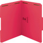 Smead Top Tab Colored Fastener Folders, 0.75" Expansion, 2 Fasteners, Letter Size, Red Exterior, 50/Box