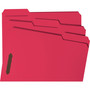 Smead Top Tab Colored Fastener Folders, 0.75" Expansion, 2 Fasteners, Letter Size, Red Exterior, 50/Box (SMD12740) View Product Image