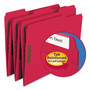 Smead Top Tab Colored Fastener Folders, 0.75" Expansion, 2 Fasteners, Letter Size, Red Exterior, 50/Box (SMD12740) View Product Image