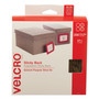VELCRO Brand Sticky-Back Fasteners with Dispenser Box, Removable Adhesive, 0.75" dia, Beige, 200/Roll