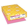 Astrobrights Color Paper, 24 lb Bond Weight, 8.5 x 11, Pulsar Pink, 500/Ream (WAU21031) View Product Image