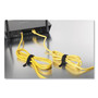VELCRO Brand ONE-WRAP Pre-Cut Thin Ties, 0.25" x 8", Black, 25/Pack