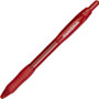 Paper Mate Profile Ballpoint Pen, Retractable, Bold 1.4 mm, Red Ink, Translucent Red Barrel, Dozen