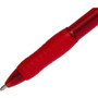 Paper Mate Profile Ballpoint Pen, Retractable, Bold 1.4 mm, Red Ink, Translucent Red Barrel, Dozen