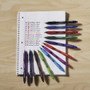 Paper Mate Profile Ballpoint Pen, Retractable, Bold 1.4 mm, Red Ink, Translucent Red Barrel, Dozen