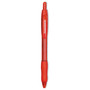 Paper Mate Profile Ballpoint Pen, Retractable, Bold 1.4 mm, Red Ink, Translucent Red Barrel, Dozen