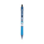 Pilot B2P Bottle-2-Pen Recycled Ballpoint Pen, Retractable, Fine 0.7 mm, Black Ink, Translucent Blue Barrel, Dozen