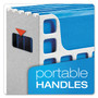 Pendaflex Desktop File With Hanging Folders, Letter Size, 6" Long, Granite (PFX23054) View Product Image