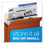 Pendaflex Earthwise by Pendaflex Recycled File Pockets, 3.5" Expansion, Letter Size, Red Fiber