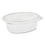 Pactiv Evergreen EarthChoice Recycled PET Hinged Container, 24 oz, 7.38 x 5.88 x 2.38, Clear, Plastic, 280/Carton