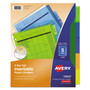 Avery Insertable Big Tab Plastic Dividers, 5-Tab, 11 x 8.5, Assorted, 1 Set