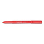 Paper Mate Write Bros. Ballpoint Pen, Stick, Medium 1 mm, Red Ink, Red Barrel, Dozen