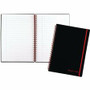 Black n' Red Soft Cover Business Notebook - 70 Sheets - Twin Wirebound - Ruled Margin - 24 lb Basis Weight - 8 1/4" x 11 3/4" Sheet Size