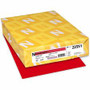 Astrobrights Color Paper - Red - Letter - 8 1/2" x 11" - 24 lb Basis Weight - Smooth