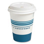 Perk Plastic Cold Cups, 16 oz, Blue, 50/Pack