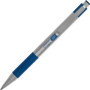Zebra F-301 Ballpoint Pen, Retractable, Fine 0.7 mm, Blue Ink, Stainless Steel/Blue Barrel, 2/Pack
