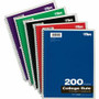 TOPS 5 - subject College - ruled Notebooks - Letter - 200 Sheets - Wire Bound