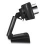 Adesso CyberTrack H3 720P HD USB Webcam with Microphone, 1280 pixels x 720 pixels, 1.3 Mpixels, Black