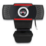 Adesso CyberTrack H3 720P HD USB Webcam with Microphone, 1280 pixels x 720 pixels, 1.3 Mpixels, Black