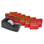 Scotch Transparent Tape Value Pack with Black Dispenser, 1" Core, 0.75" x 83.33 ft, Transparent