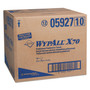 WypAll X70 Foodservice Towels, 1/4 Fold, 12.5 x 23.5, Unscented, Blue, 300/Carton