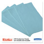 WypAll X70 Foodservice Towels, 1/4 Fold, 12.5 x 23.5, Unscented, Blue, 300/Carton (KCC05927) View Product Image