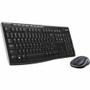 Logitech Wireless Combo MK270 - USB Wireless RF 2.40 GHz Keyboard - English - Black - USB Wireless RF Mouse - Optical