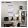 AT-A-GLANCE Deluxe Three-Month Reference Wall Calendar, Vertical Orientation, 12 x 27, White Sheets, 14-Month (Dec to Jan): 2023 to 2025 View Product Image