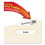 Avery TrueBlock File Folder Labels - 21/32" Width x 3 7/16" Length - Permanent Adhesive - Rectangle - Inkjet, Laser - Matte White