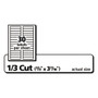 Avery Permanent TrueBlock File Folder Labels with Sure Feed Technology, 0.66 x 3.44, White, 30/Sheet, 60 Sheets/Box (AVE75366) View Product Image