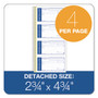 Adams Write 'n Stick Phone Message Book, Two-Part Carbonless, 4.75 x 2.75, 4 Forms/Sheet, 200 Forms Total (ABFSC1153WS) View Product Image