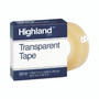 Highland Transparent Tape, 1" Core, 0.75" x 36 yds, Clear
