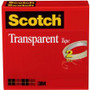 Scotch Transparent Tape - 1/2"W - 72 yd Length x 0.50" Width - 3" Core - Clear - Long Lasting, Moisture Resistant, Stain Resistant