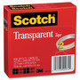Scotch Transparent Tape, 3" Core, 0.5" x 72 yds, Transparent, 2/Pack (MMM6002P1272) View Product Image