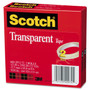 Scotch Transparent Tape, 3" Core, 0.5" x 72 yds, Transparent, 2/Pack (MMM6002P1272) View Product Image